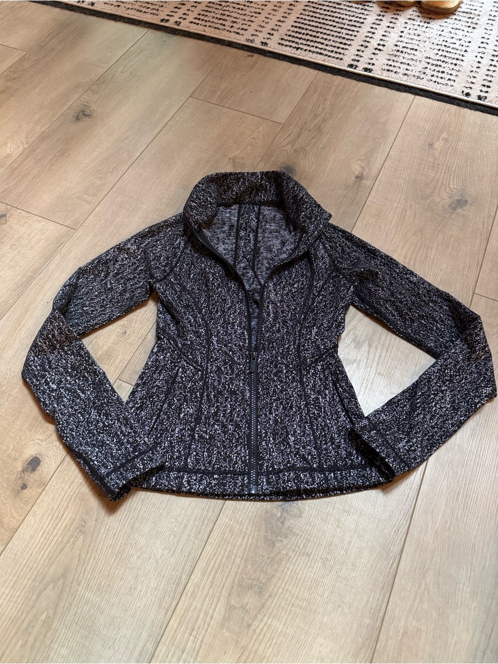 lululemon athletica Black Marled Full-Zip Define Jacket